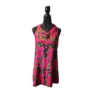 Anthropologie Silk Rose Dress